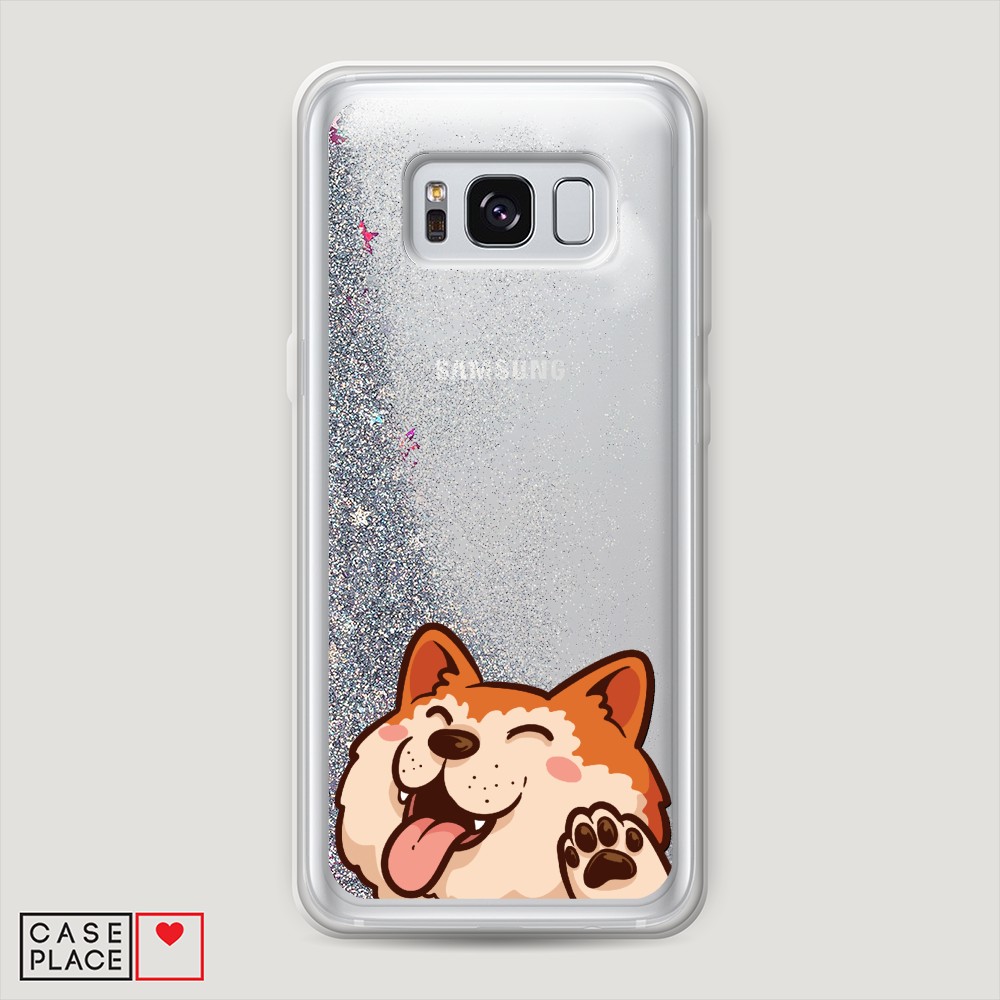 

Чехол Awog на Samsung Galaxy S8 "Акита-ину машет", Разноцветный, 24791-1