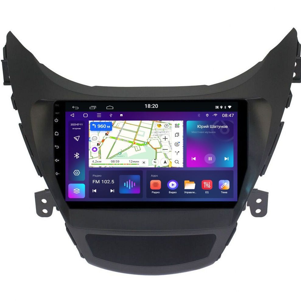 Магнитола EpicAuto T18 Hyundai Elantra 5 MD 2011-2014 - Android 13 - Процессор 8 ядер 3450000₽