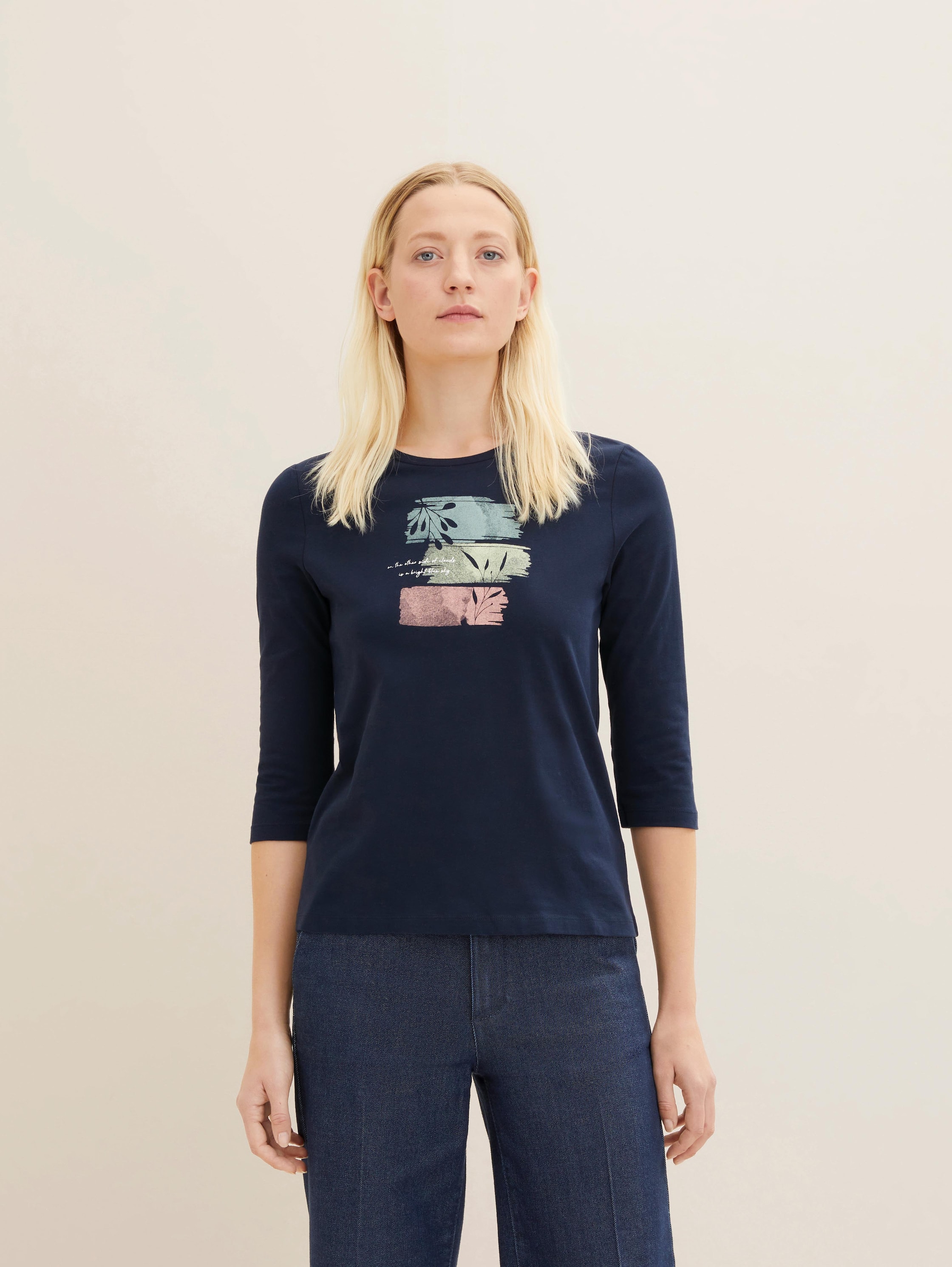 

Лонгслив женский TOM TAILOR 1035766 синий XS, 1035766