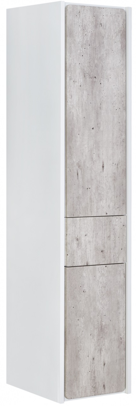 Шкаф-пенал Roca Ronda ZRU9303006 R,белый глянец/бетон, правый прикроватная тумбочка инстайл тб 23 бетон белый