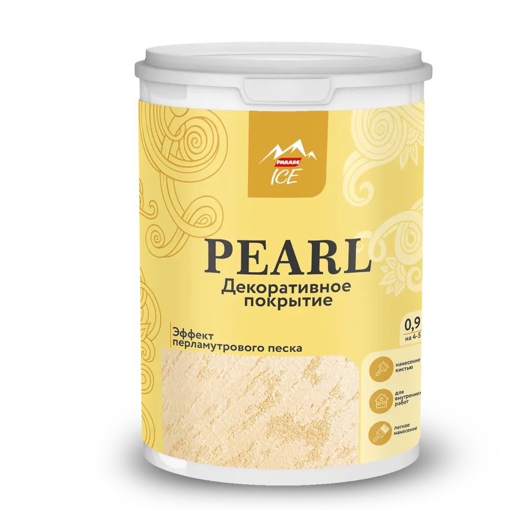Покрытие декоративное Parade Pearl базовое с перламутровым песком 0.9 л сковорода fissman pearl 28 см