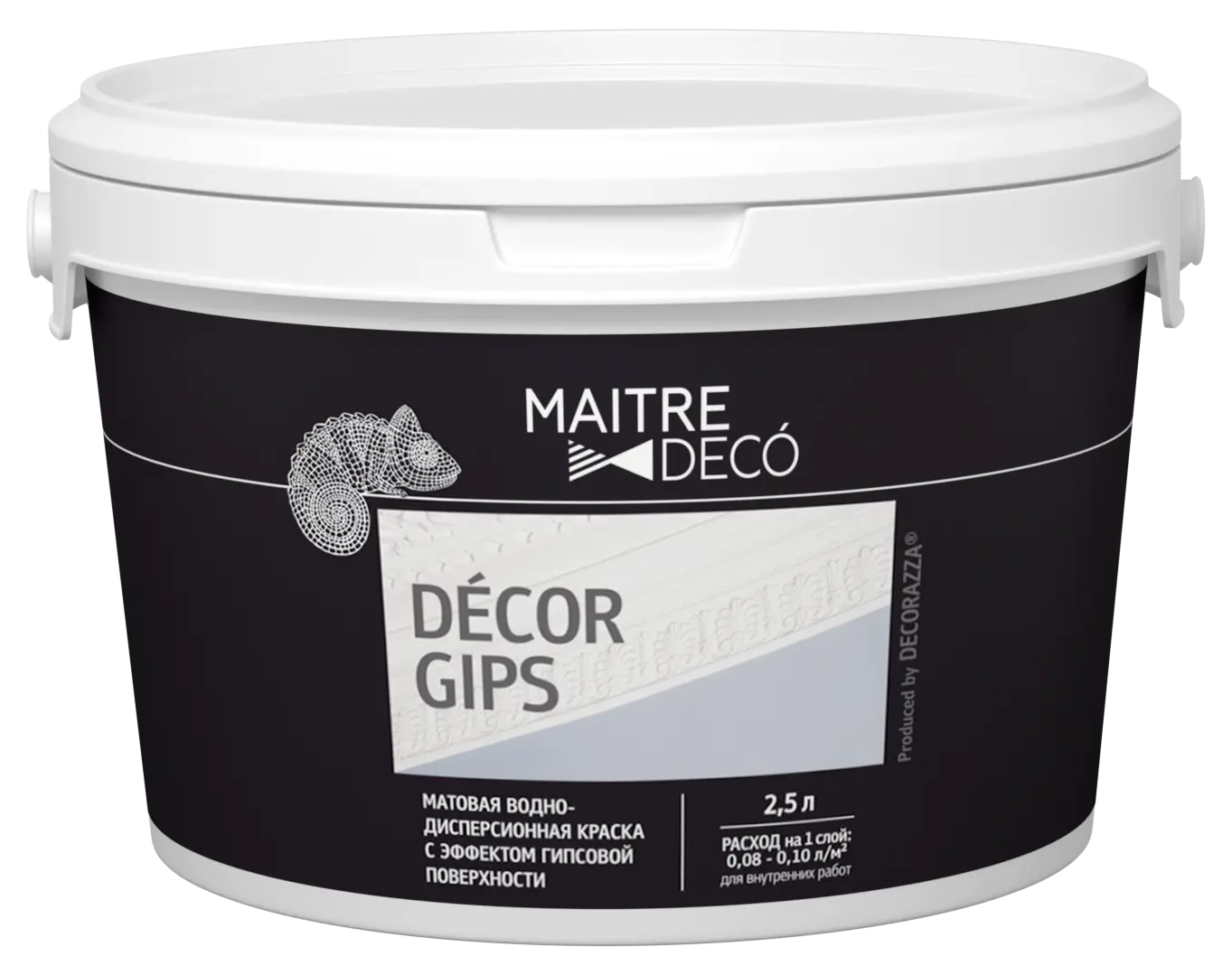 

Краска с эффектом гипса Maitre Deco Decor Gips 2.5 л цвет белый