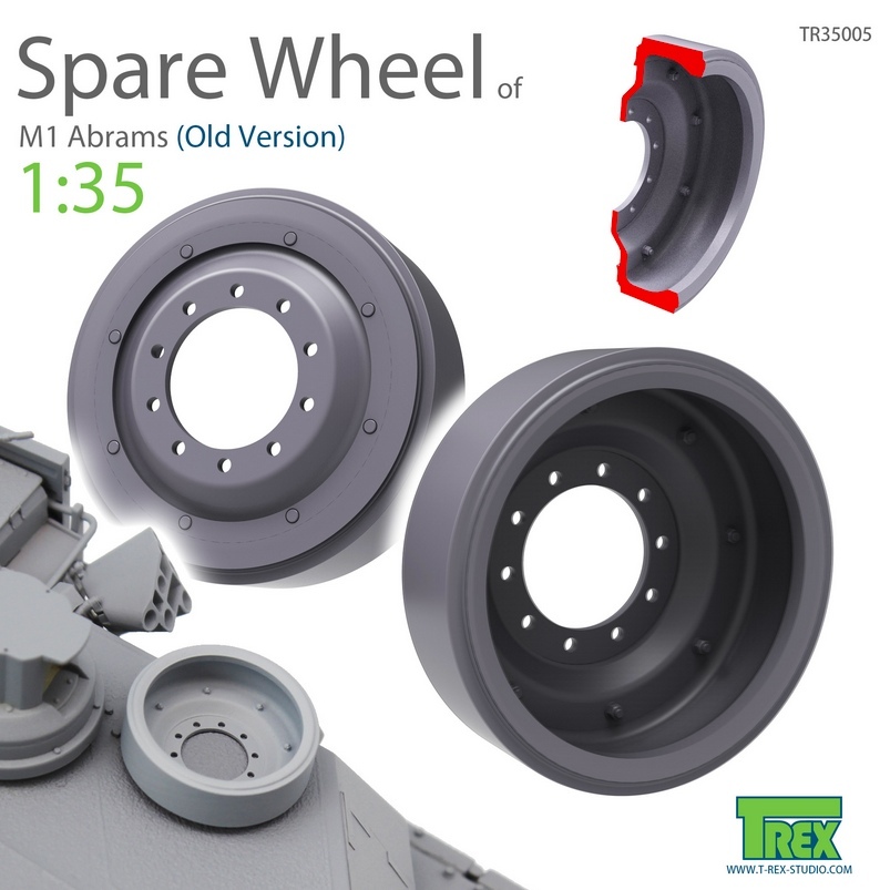 

TR35005 Запасные катки M1 Abrams Spare Wheel Set Old Version 3 pcs