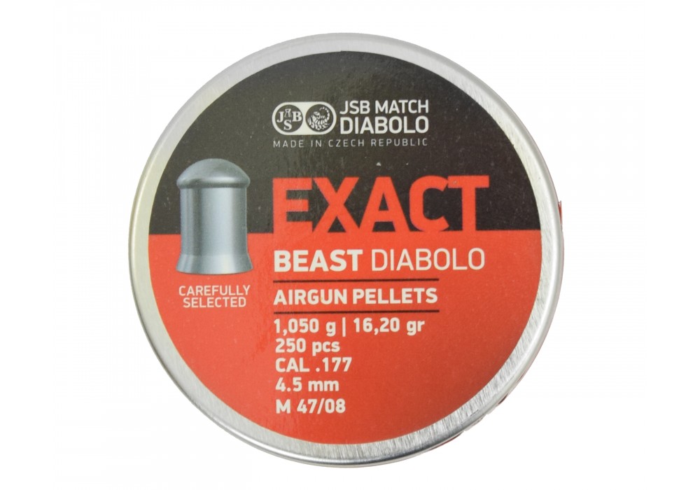 

Пули для пневматики JSB Exact Beast Diabolo 4,52 мм, 1,05 гр. 250 шт.