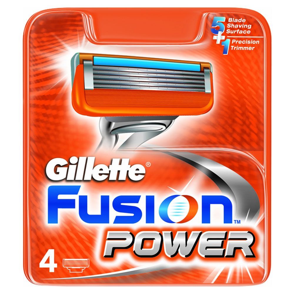 Сменные кассеты Gillete Fusion Power, 4 шт.