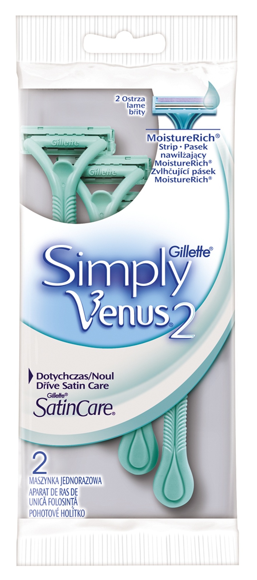 

Станок Gillete Simply Venus женский одноразовый, 2 шт. в уп.