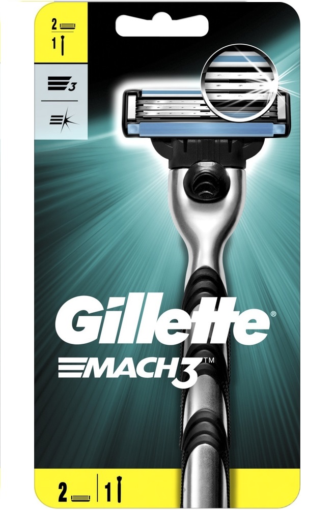 

Станок Gillete Мach3 + 2 кассеты