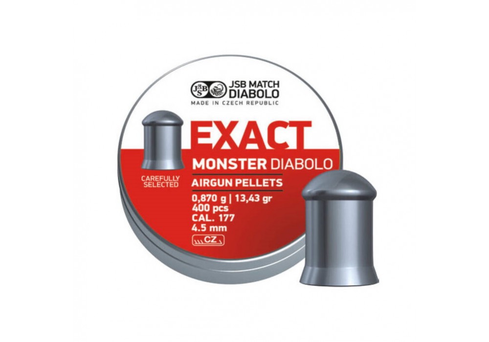 

Пули для пневматики JSB Exact Monster Diabolo 4,52 мм, 0,87 грамм, 400 шт