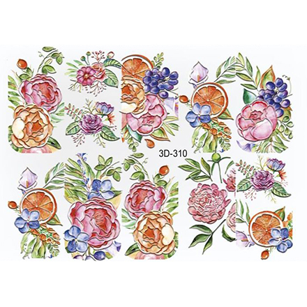 

3D-слайдер Anna Tkacheva №310 Цветы. Цветочки, Разноцветный