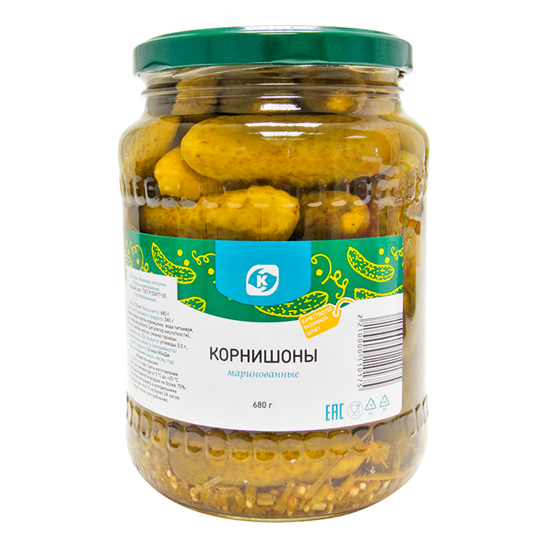 

Корнишоны Командор маринованные 680 г
