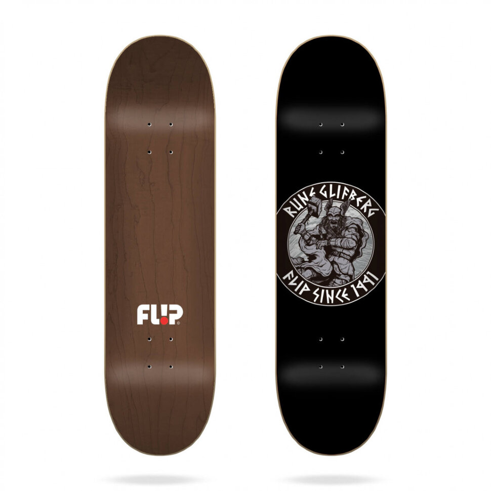 фото Дека для скейтборда flip glifberg thor deck black 8.0 дюйм 2022