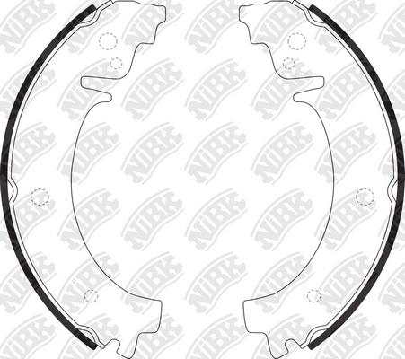 

Тормозные колодки NiBK задние барабанные для ВАЗ 2101, 2104, 2105/Chevrolet Niva FN0503, Комплект тормозных колодок CHEVROLET NIVA 02->