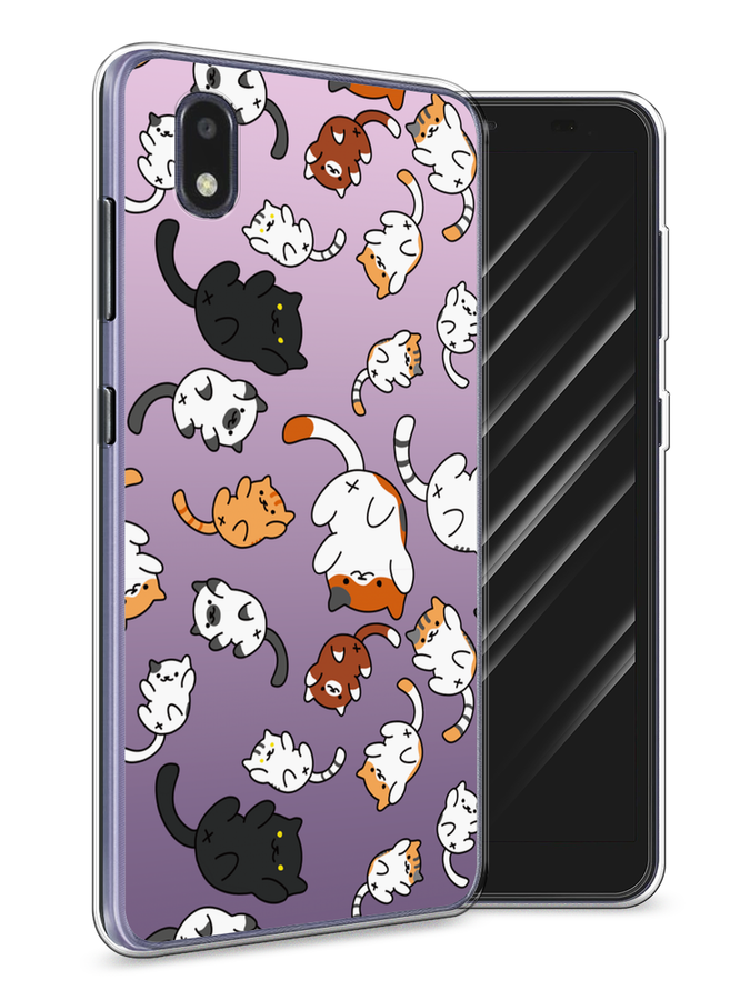 

Чехол Awog на ZTE Blade A3 (2020) / ЗТЕ Блэйд A3 (2020) "Котопад", Разноцветный, 133650-7