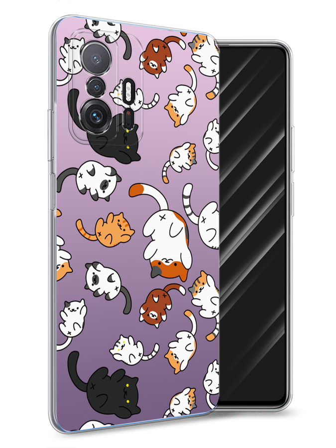 

Чехол Awog на Xiaomi Mi 11T "Котопад", Разноцветный, 311250-7