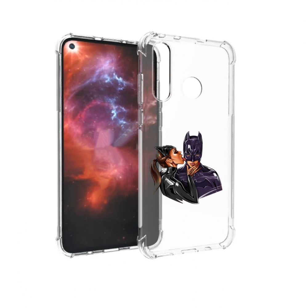 

Чехол бампер MyPads Бэтман для Huawei Nova 4 противоударный, Прозрачный, Tocco