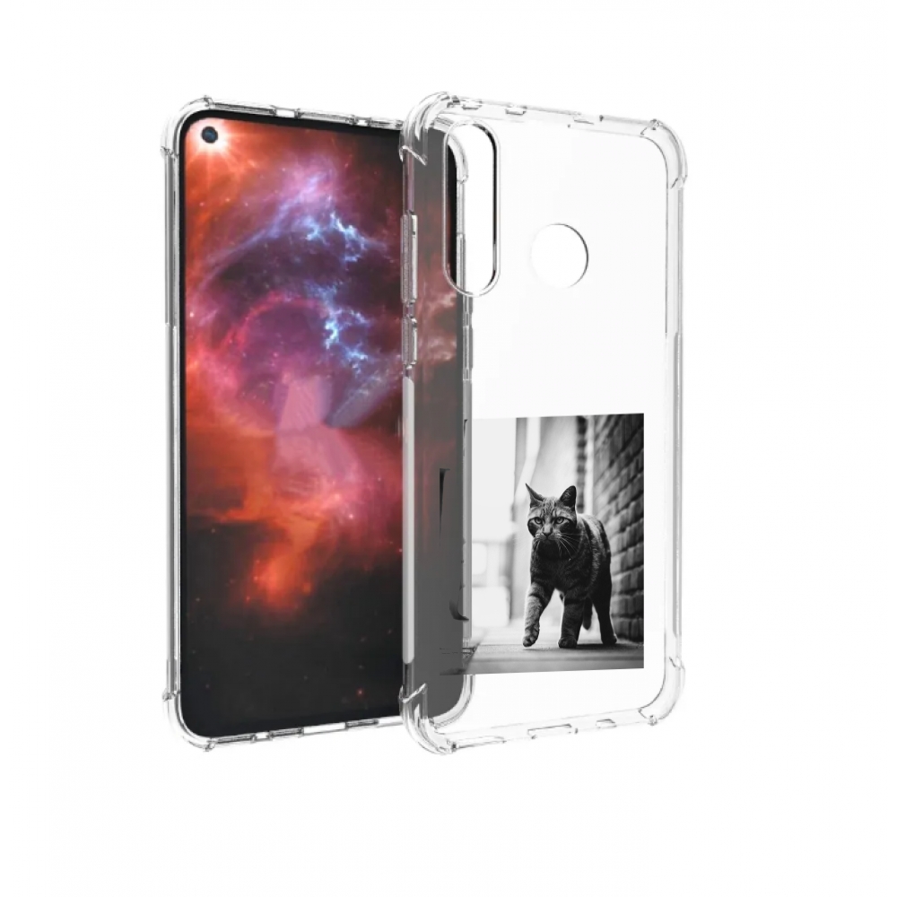 

Чехол бампер MyPads Важный-кот для Huawei Nova 4 противоударный, Прозрачный, Tocco