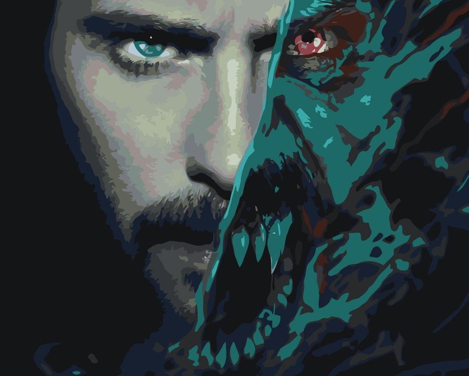 

Картина по номерам Цветное Морбиус