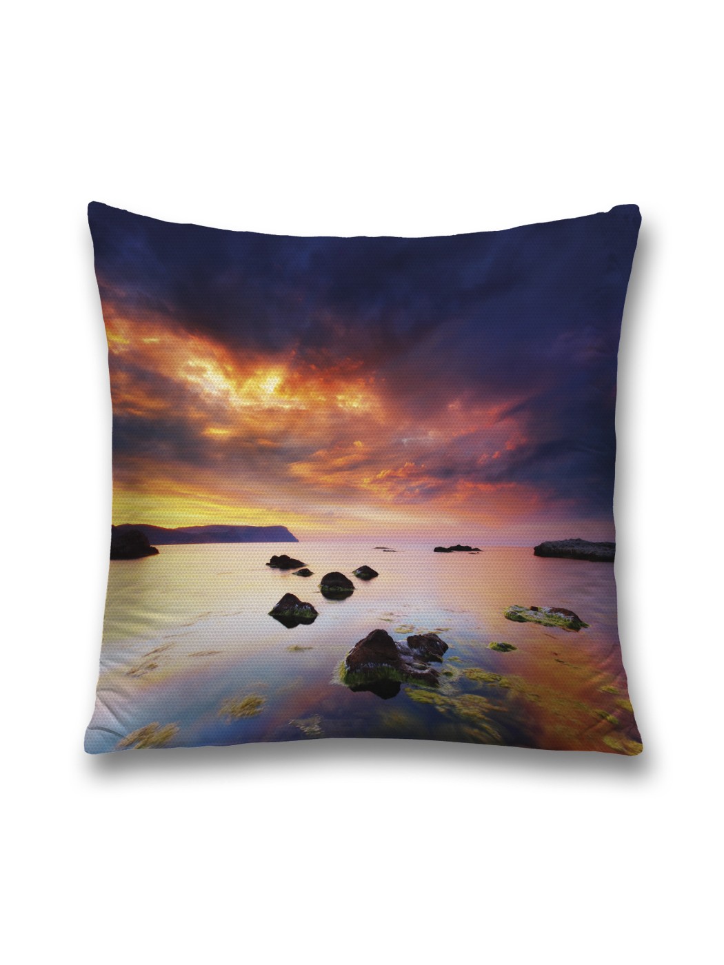 

Наволочка JoyArty декоративная "Камни в закате" на молнии, 45x45 см, Зеленый