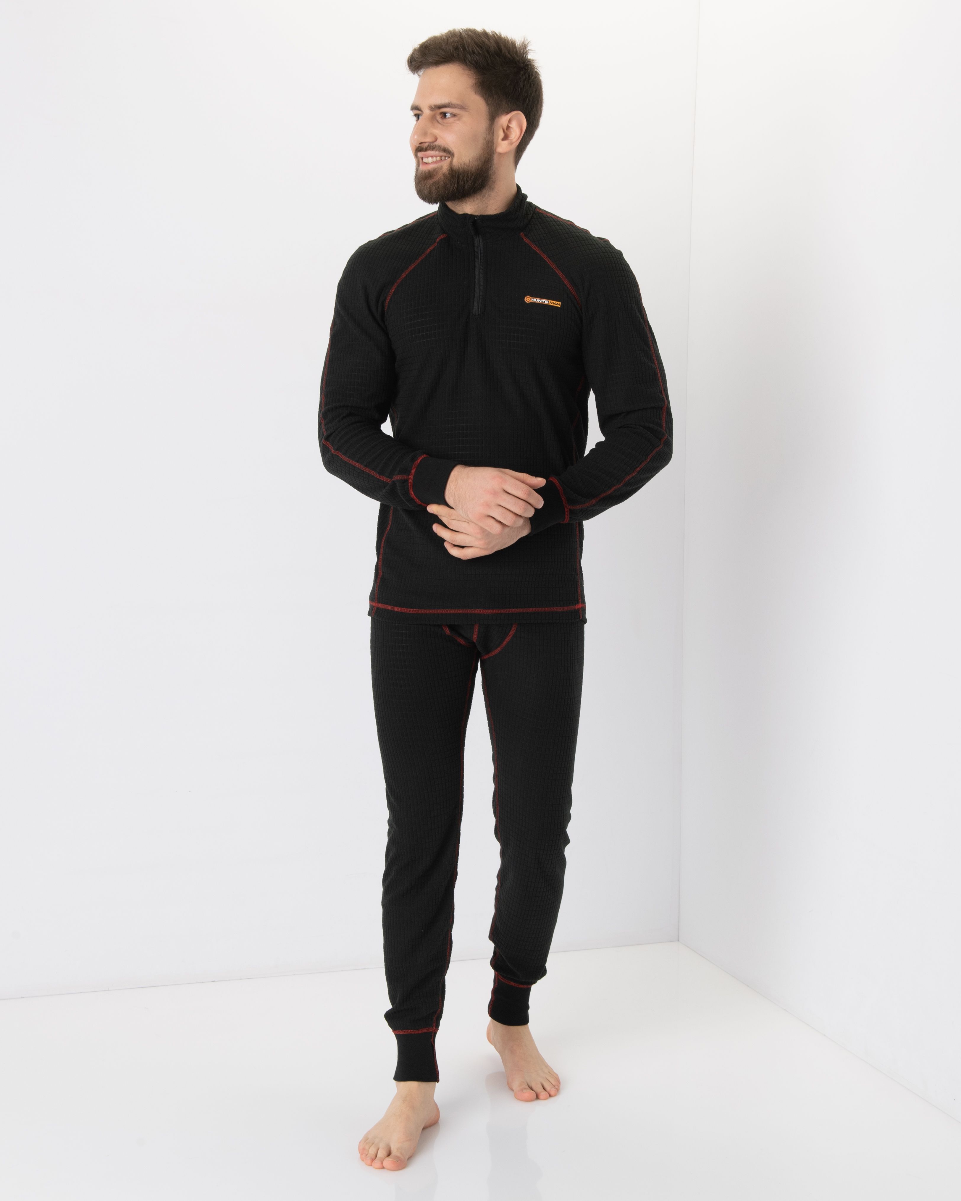 

Термобелье Huntsman Thermoline ZIP ткань Флис Фактурный цвет Черный 48-50/176