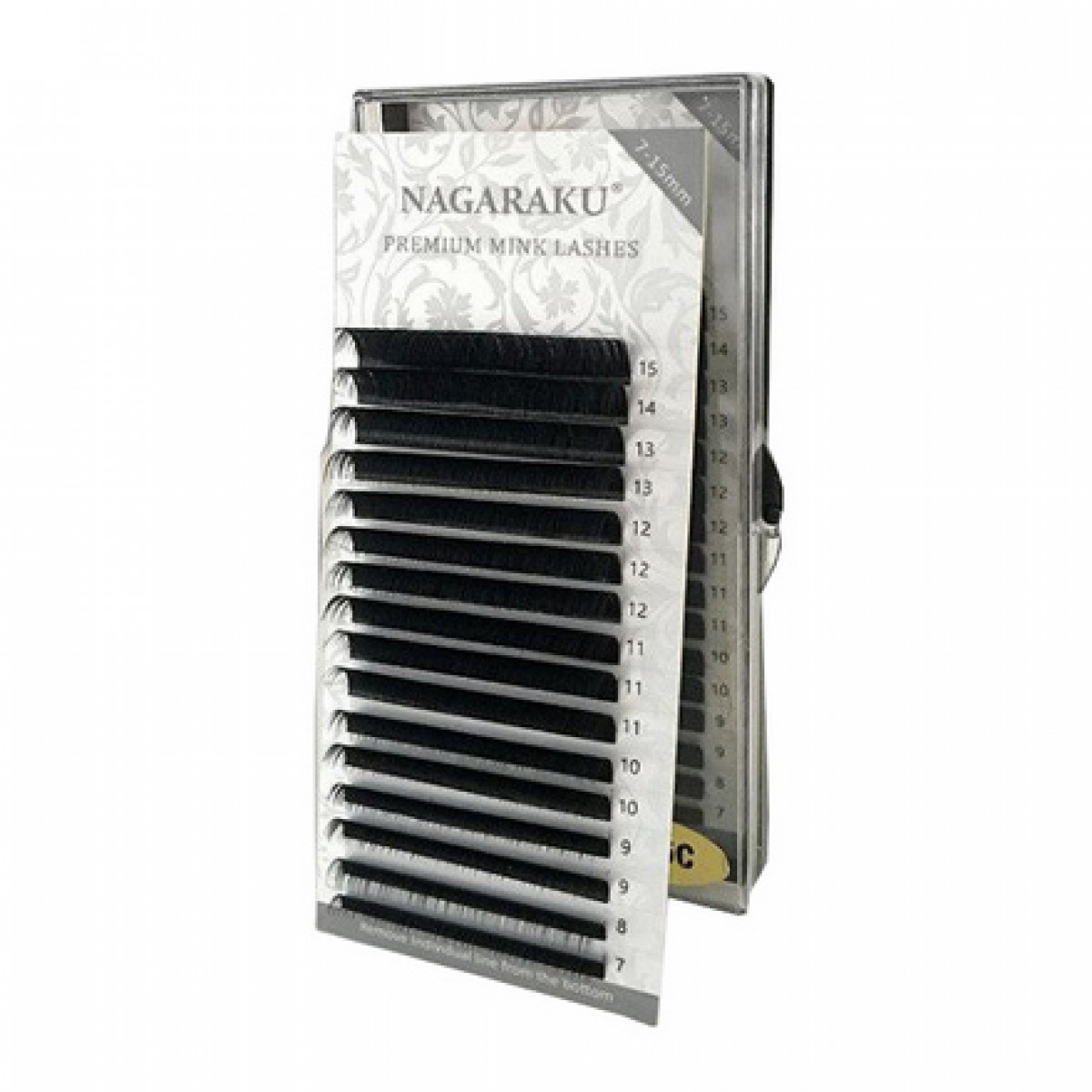 

Ресницы черные NAGARAKU Mix N 012 7-15mm, Черный, lashcity299