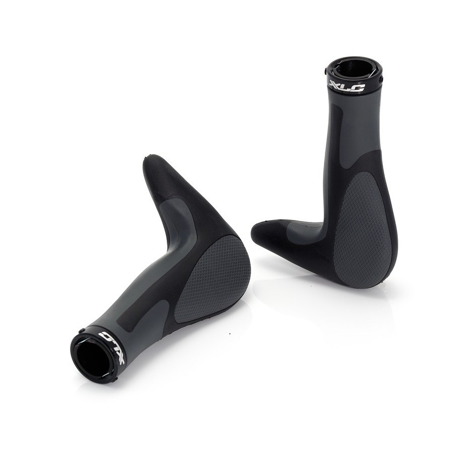 

Cube Грипсы XLC Bar Grips Hitch GR-16 с рогами (1588100), цвет Черный-Серебристый