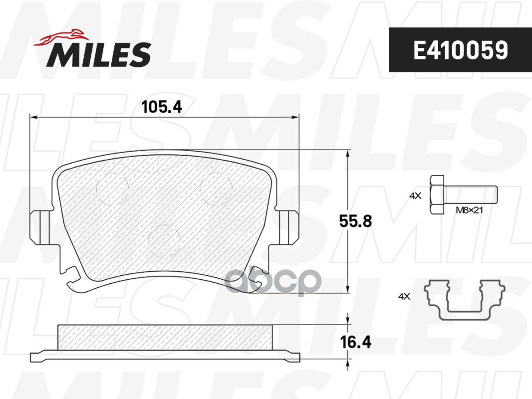 

Колодки Тормозные Vag Golf V 06-, Passat 05-, Jetta 06-, Octavia 04-, A3, A4, A6 03- Задни