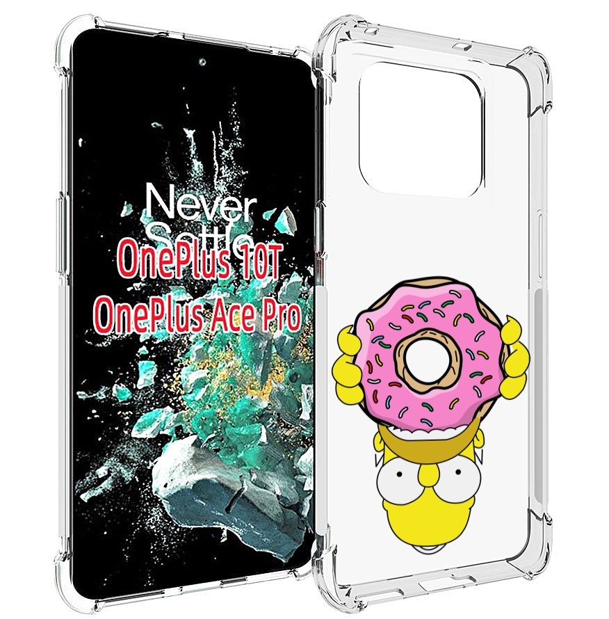 

Чехол MyPads большой-пончик для OnePlus 10T, Прозрачный, Tocco