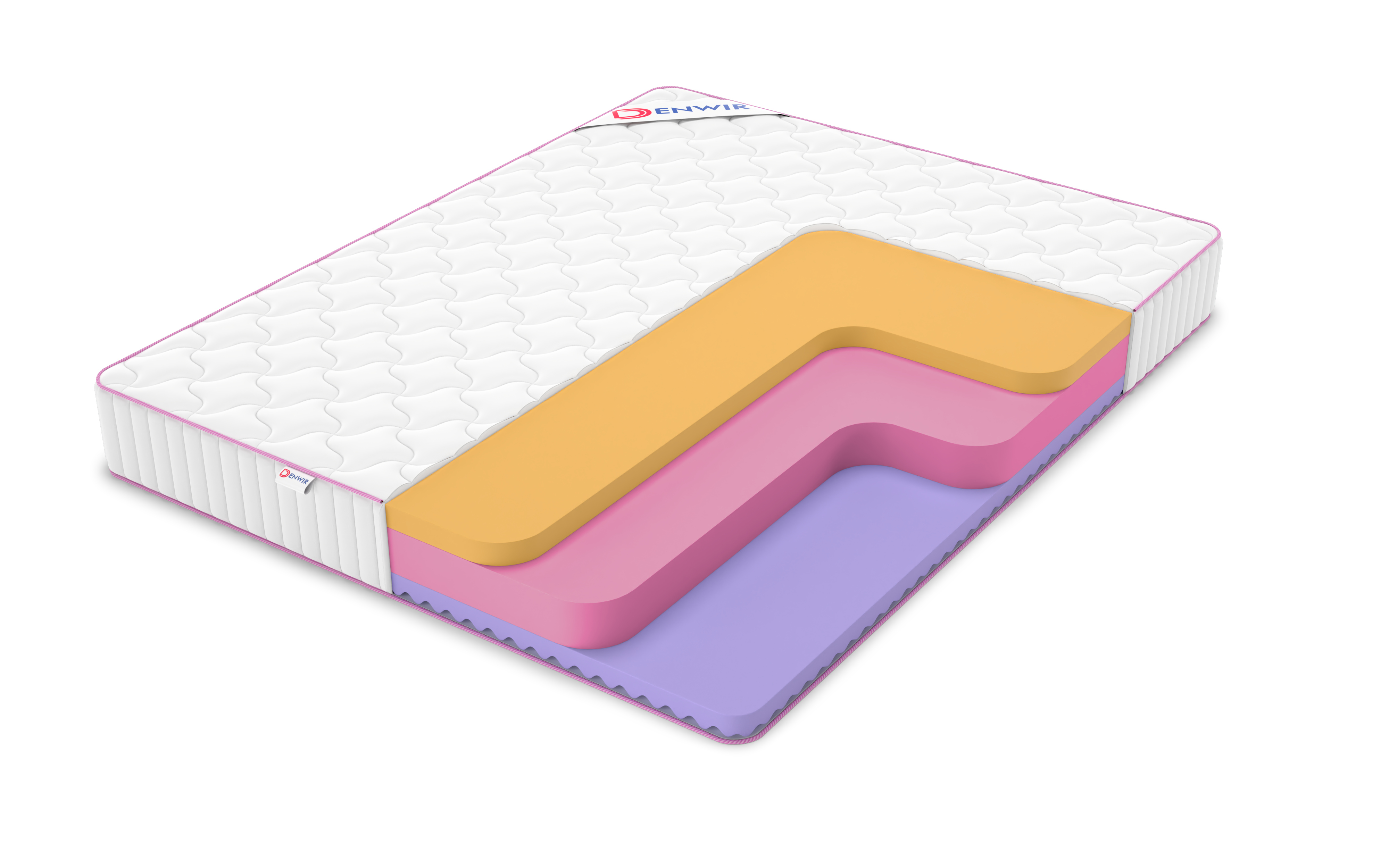 

Матрас беспружинный DENWIR MEGA FIVE MEMO RELAX 20/chstmat_MFMR20_125x190, Белый, MEGA FIVE MEMO RELAX 20