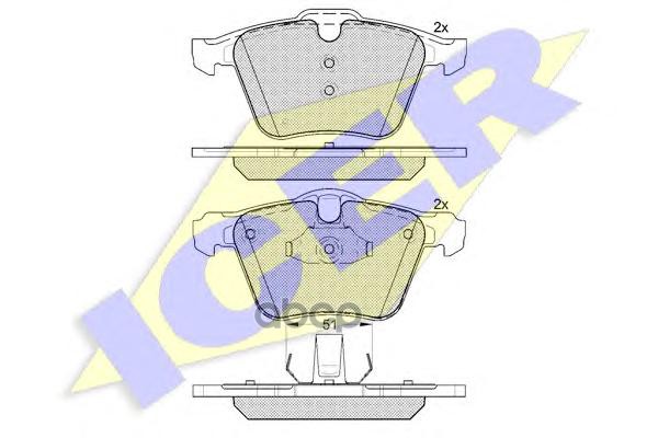 

181805 колодки дисковые передние Ford Galaxy/Mondeo/S-Max, Volvo S80/V70/XC70 1.6-4.4i 06>