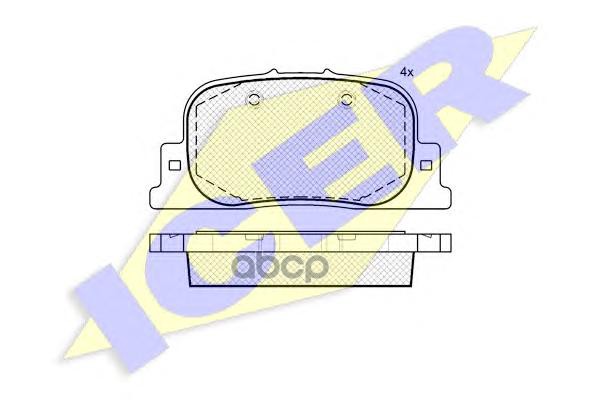 

Тормозные колодки ICER 181633, Тормозные колодки ICER 181633 ICER 181633