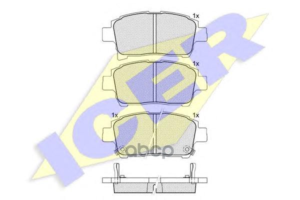 

Тормозные колодки ICER 181583, Тормозные колодки ICER 181583 ICER 181583