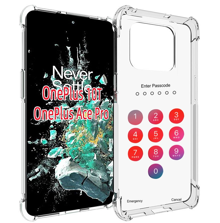 

Чехол MyPads введите-пароль для OnePlus 10T, Прозрачный, Tocco