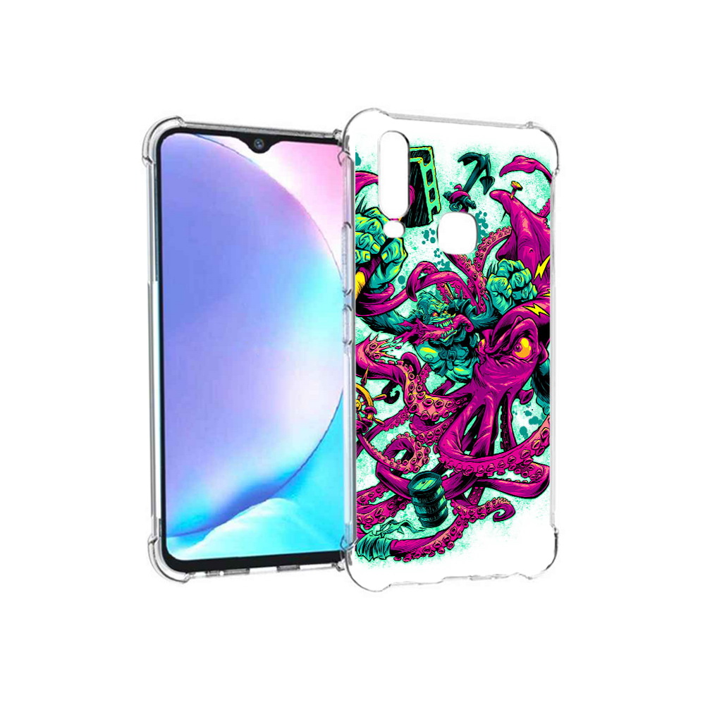 

Чехол MyPads Tocco для Vivo Y17 фиолетовый кракен (PT136369.382.657), Tocco