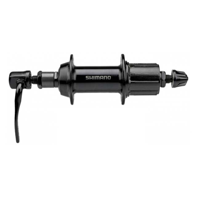 фото Shimano втулка задняя shimano fh-ty500, 32h, 7ск.,old:135мм qr170мм, цвет черный