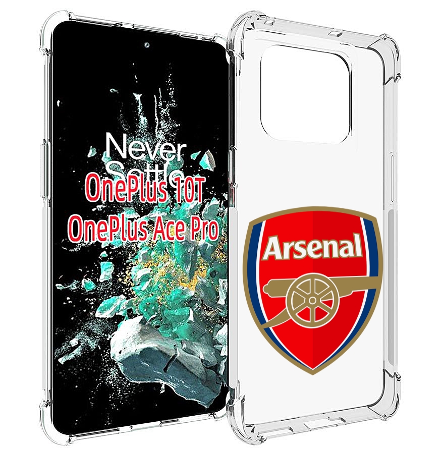 

Чехол MyPads ФК Арсенал логотип для OnePlus 10T, Прозрачный, Tocco