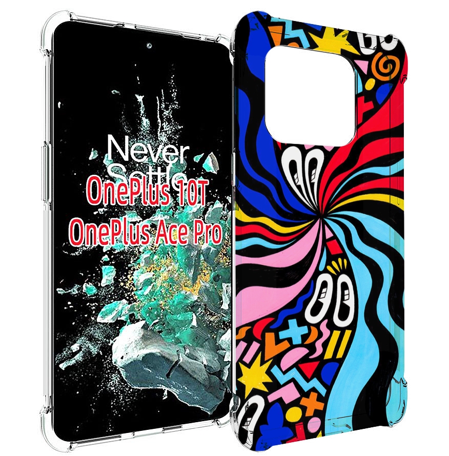 

Чехол MyPads волнистая-абстракция для OnePlus 10T, Прозрачный, Tocco