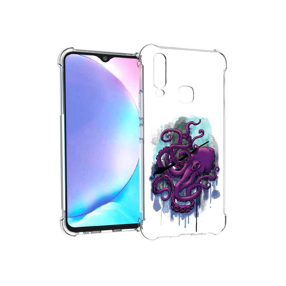 

Чехол MyPads Tocco для Vivo Y17 фиолетовый осьминог (PT136369.382.658), Tocco