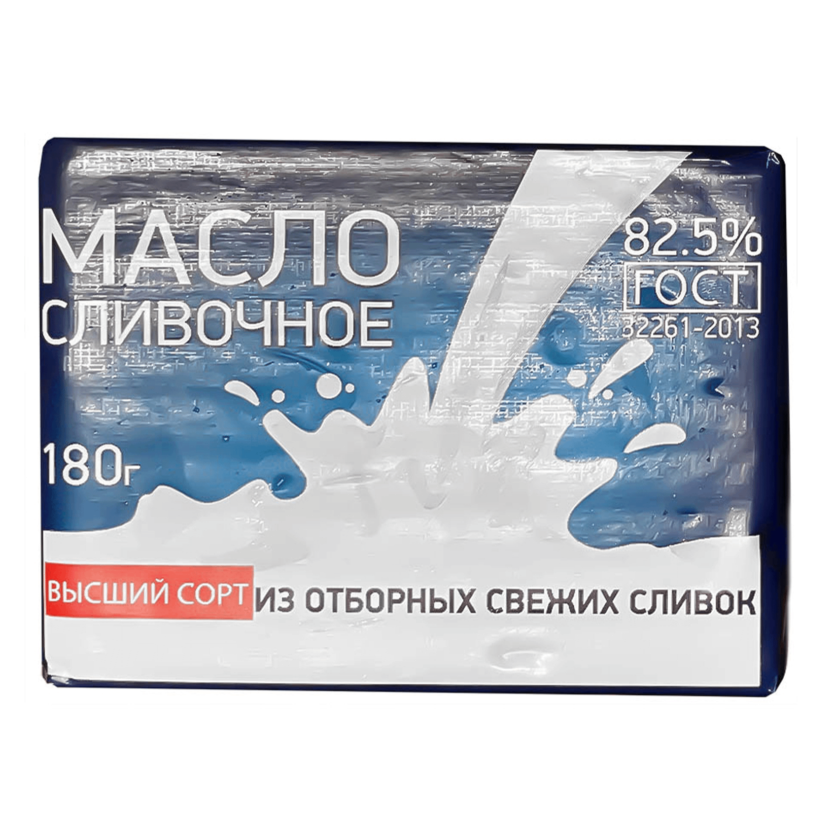 

Сладкосливочное масло несоленое Традиционное 82,5% БЗМЖ 180 г