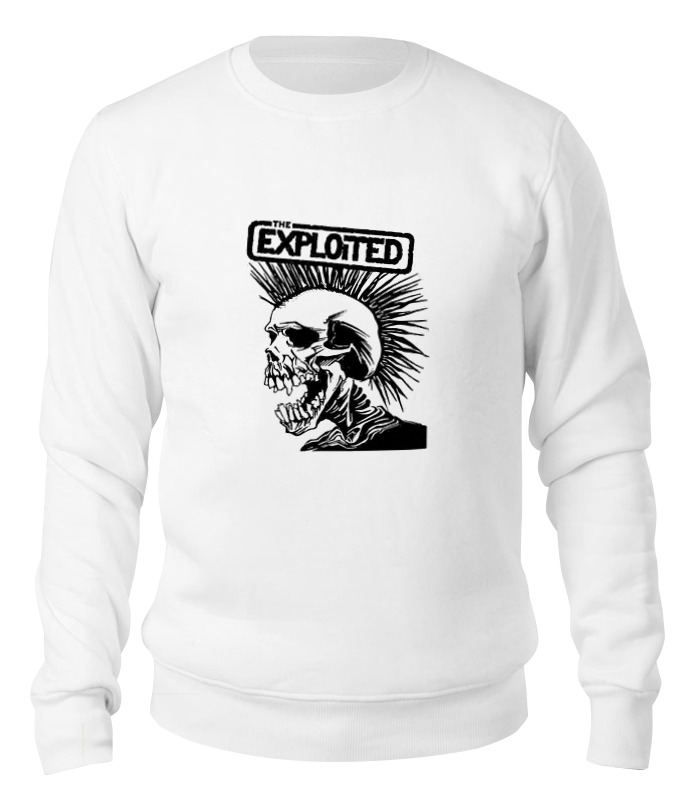 

Свитшот унисекс Printio The exploited белый M, The exploited