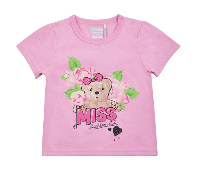 

Лонгслив детский Kari Baby SS24B22901206, розовый, 74, 228607