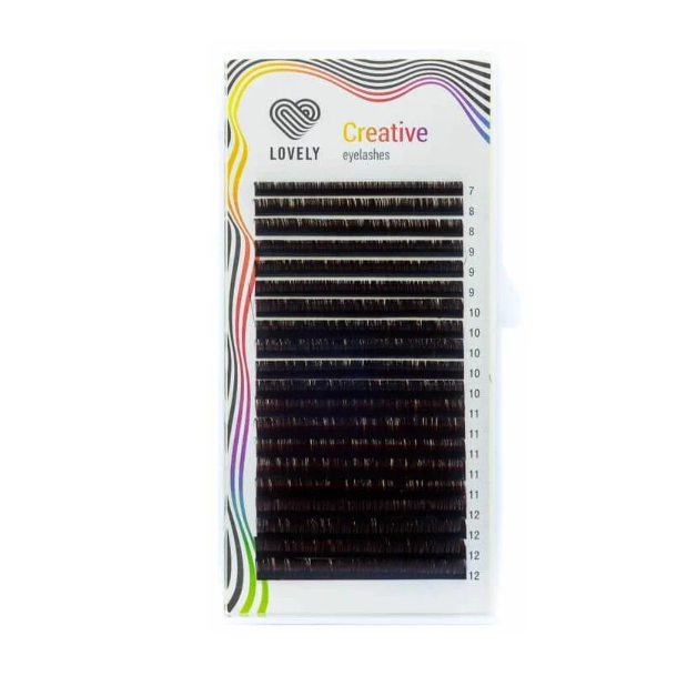 

Ресницы Lovely Dark Chocolate С+ 0.10 15 мм, Коричневый, 4627148845407