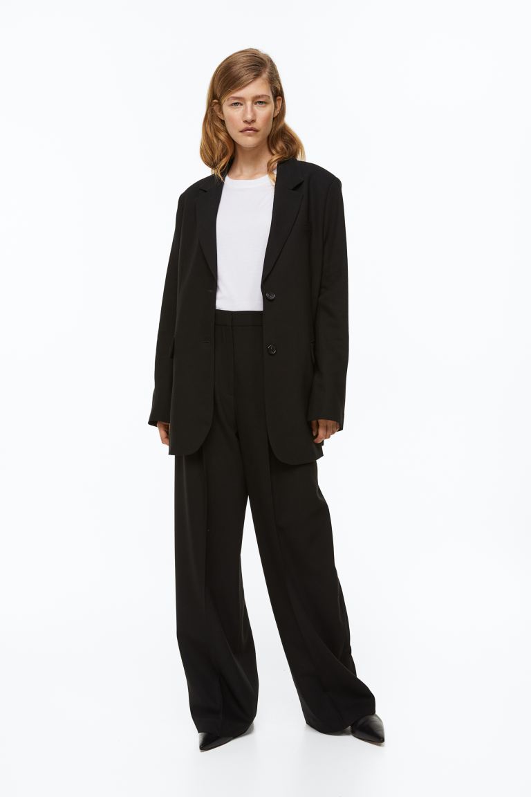 

Брюки женские H&M 1097253002 черные 42 EU (доставка из-за рубежа), 1097253002