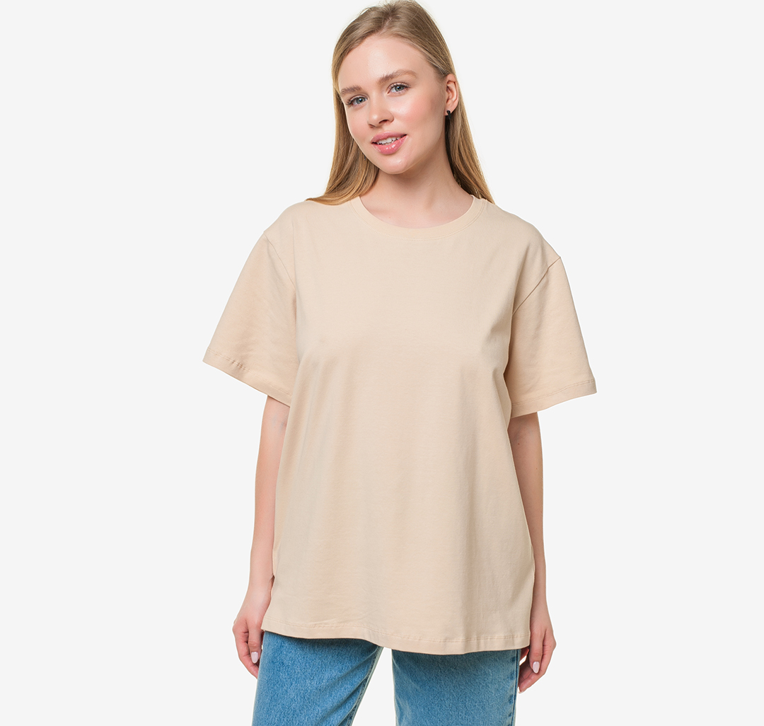

Футболка женская Marmalato 1089-001 бежевая L, Бежевый, 1089-001