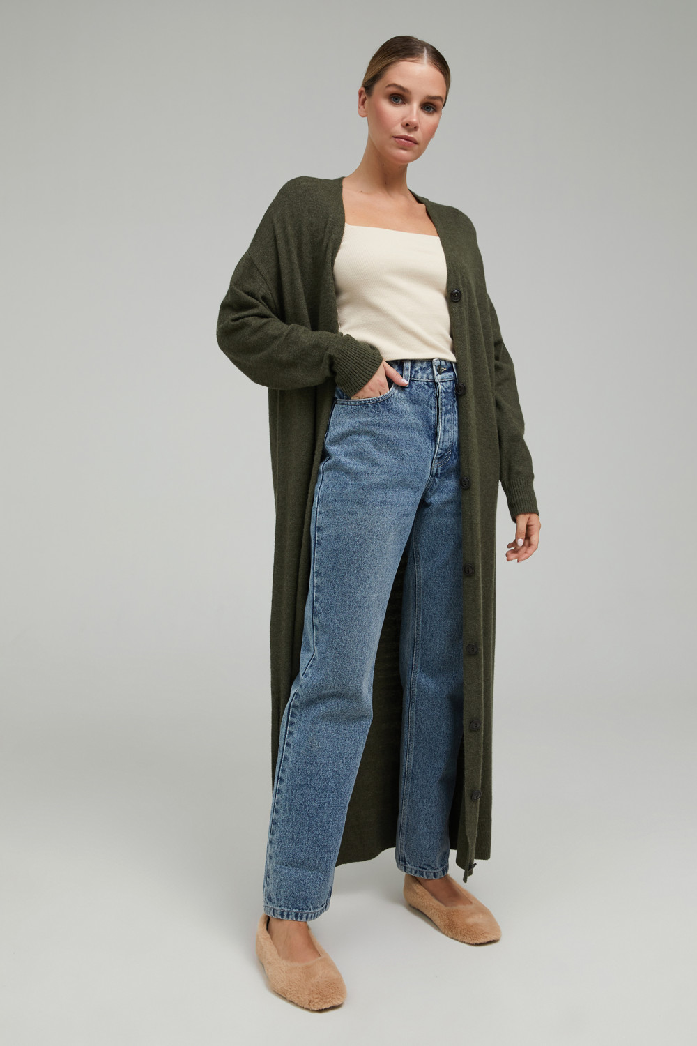 

Кардиган женский Concept Club 10200370009 хаки XL, 10200370009