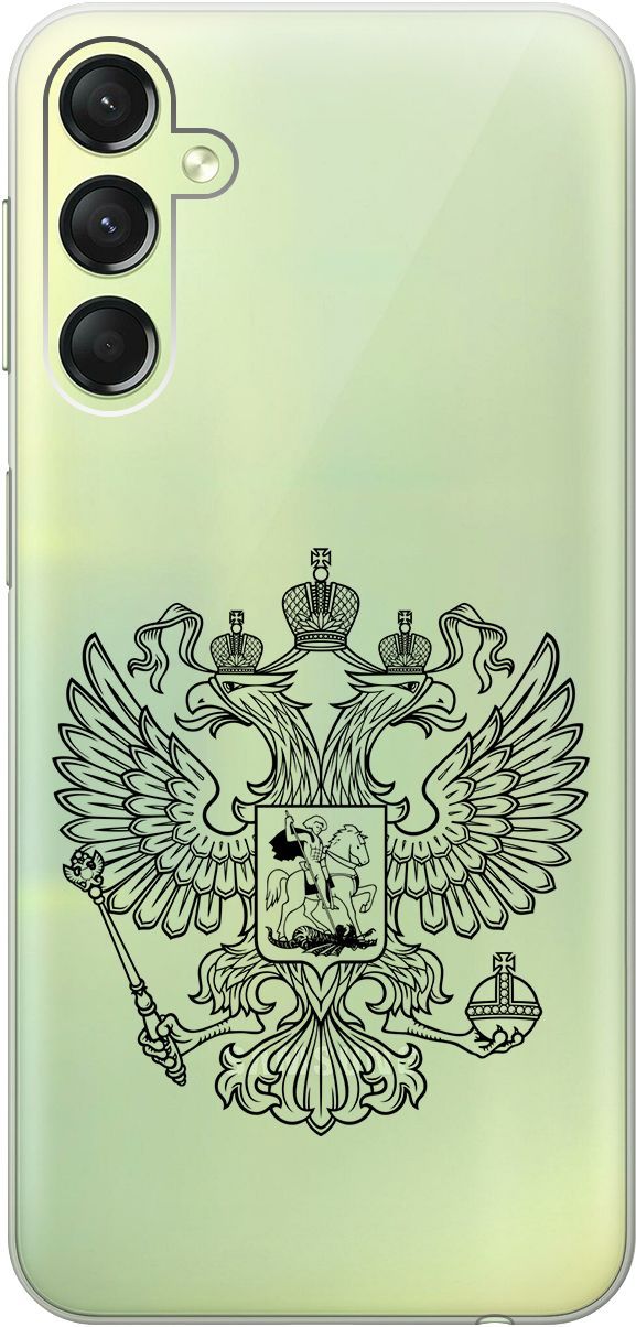 

Чехол на Samsung Galaxy A24 "Patriotic Spirit" прозрачный, Прозрачный;серый, 159520