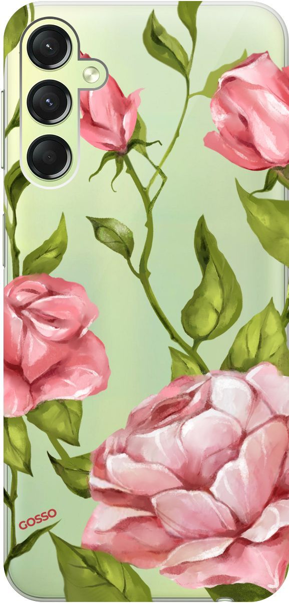 

Чехол на Samsung Galaxy A24 "Amazing Roses" прозрачный, Прозрачный;белый, 159520