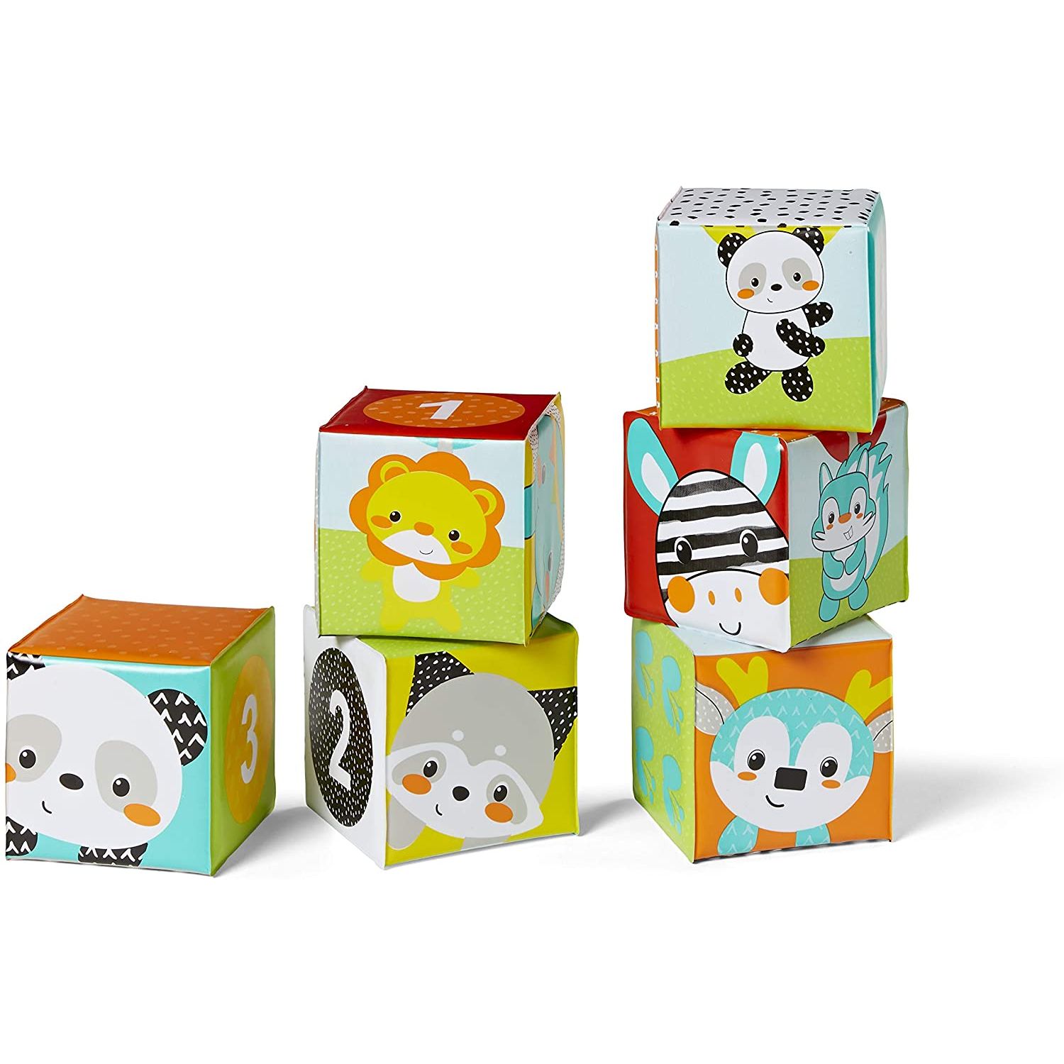 

Мягкие кубики для купания Infantino Числа и цвета