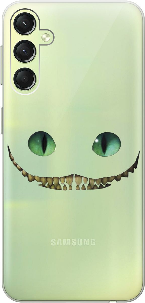 

Чехол на Samsung Galaxy A24 "Cheshire Cat" прозрачный, Прозрачный;белый, 159521