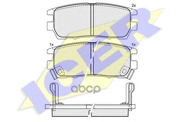 

Тормозные колодки ICER 140980, Тормозные колодки ICER 140980 ICER 140980