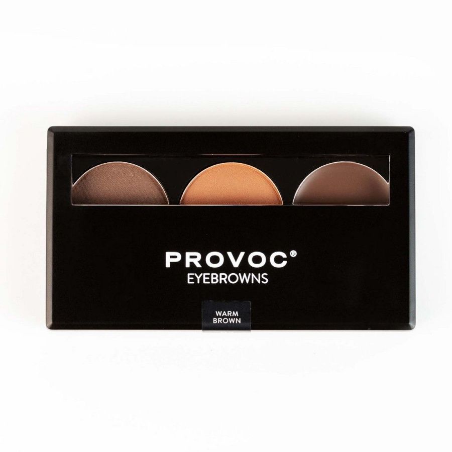 Набор теней для бровей Provoc 02 Warm Brown lucas’ cosmetics хна для бровей серо коричневый в саше cc brow grey brown 5 г